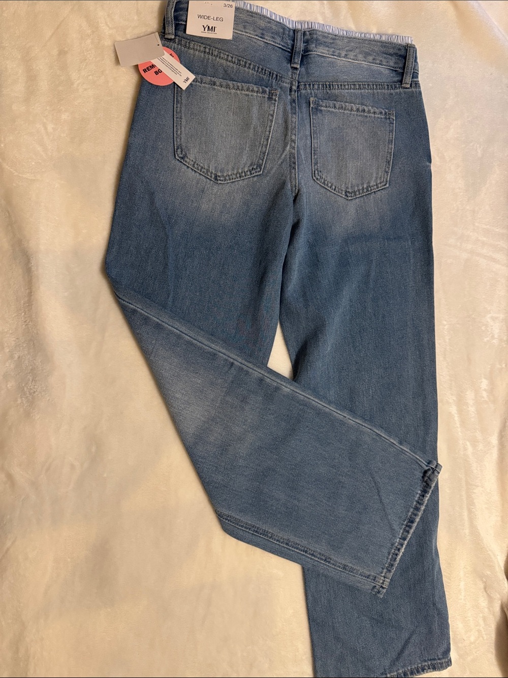 YMI Light Blue Wide-Leg Jeans with Tags - Picture 3 of 3